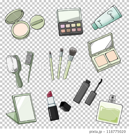 例證套化妝用品 118775020