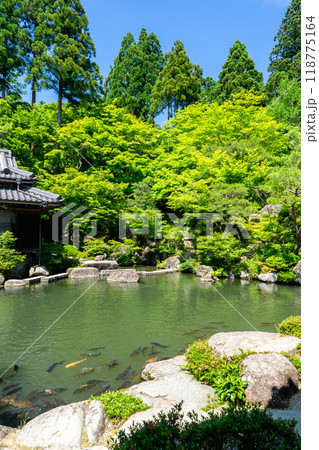 滋賀県東近江市百済寺町 百済寺(湖東三山) 本坊庭園(天下遠望の名園) 滋賀県東近江市百済寺町 百済寺(湖東三山) 本坊庭園(天下遠望の名園) 118775164