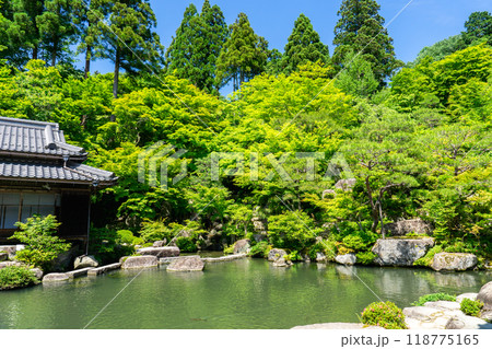 滋賀県東近江市百済寺町 百済寺(湖東三山) 本坊庭園(天下遠望の名園) 滋賀県東近江市百済寺町 百済寺(湖東三山) 本坊庭園(天下遠望の名園) 118775165