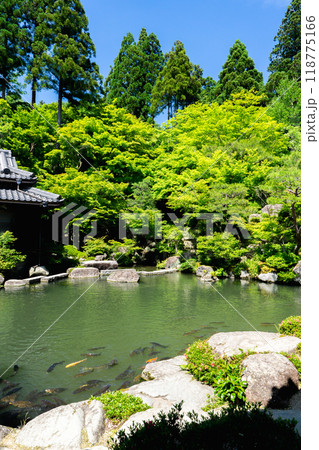 滋賀県東近江市百済寺町　百済寺（湖東三山）　本坊庭園（天下遠望の名園） 118775166