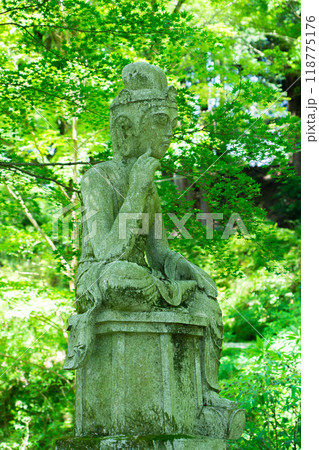 滋賀県東近江市百済寺町 百済寺(湖東三山) 弥勒菩薩半跏思惟像 滋賀県東近江市百済寺町 百済寺(湖東三山) 弥勒菩薩半跏思惟像 118775176