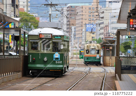 広島電鉄 路面電車 51  570形 582号　紙屋町東 118775222