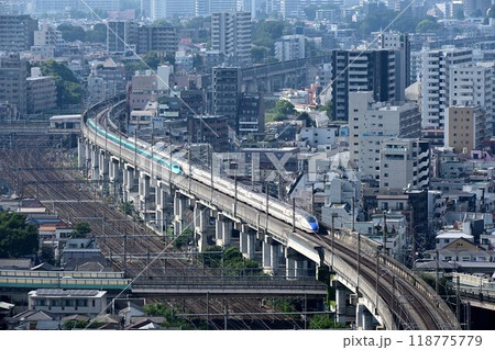 JR東日本新幹線 王子駅北側 トレインビュースポットからの俯瞰 JR東日本新幹線 王子駅北側 トレインビュースポットからの俯瞰 118775779