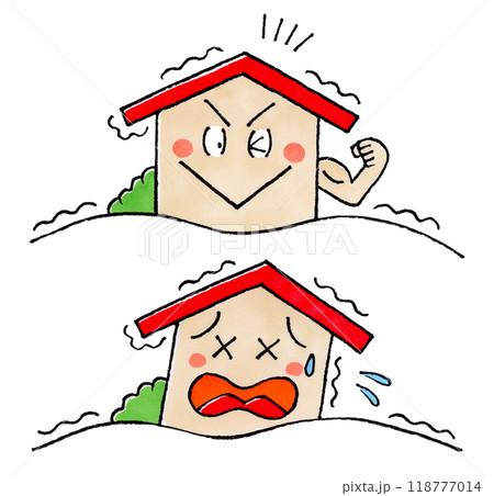 丈夫な家と不安定な家(地震) 118777014