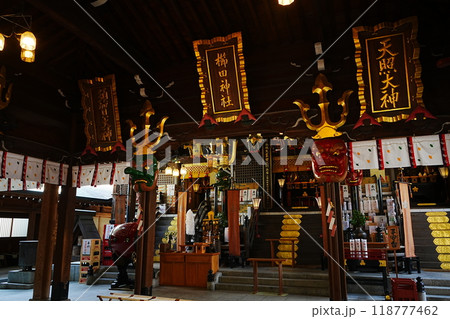 日本 福岡 博多 櫛田神社	 日本 福岡 博多 櫛田神社	 118777462