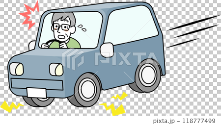 一名老人開車時突然急煞車 118777499