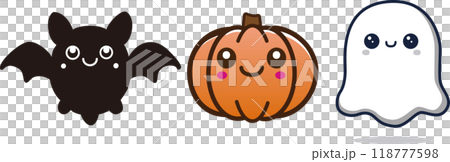 Cute Halloween characters 118777598