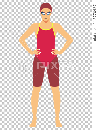 女性の水泳選手 女性の水泳選手 118778427