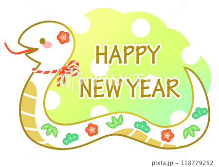 巳年松竹梅2025年賀素材 巳年松竹梅2025年賀素材 118779252