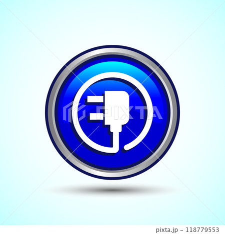 Electricity, Power, Plug Icon Design Illustration, Icon For Web and mobile application Electricity, Power, Plug Icon Design Illustration, Icon For Web and mobile application 118779553