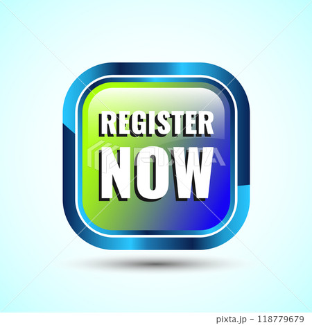 Register Now Icon Button Design Illustration 118779679
