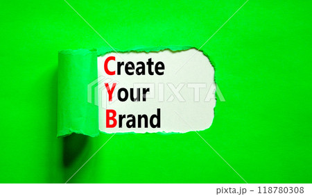 CYB Create your brand symbol. Concept words CYB Create your brand on beautiful white paper. Beautiful green paper background. Business CYB Create your brand concept. Copy space. CYB Create your brand symbol. Concept words CYB Create your brand on beautiful white paper. Beautiful green paper background. Business CYB Create your brand concept. Copy space. 118780308