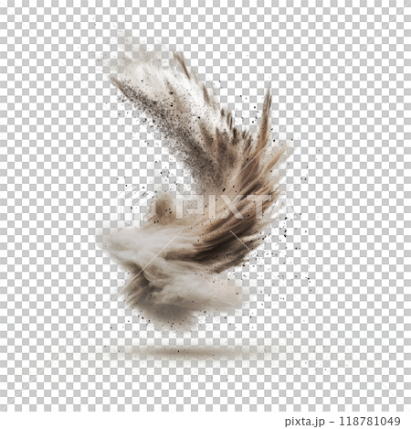 abstract dust devil with scratches on a white...のイラスト素材 [118781049] - PIXTA