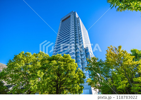日本の東京都市景観 9月。世田谷ビジネススクエアタワー棟（GMOインターネットTOWER）などを望む 118783022