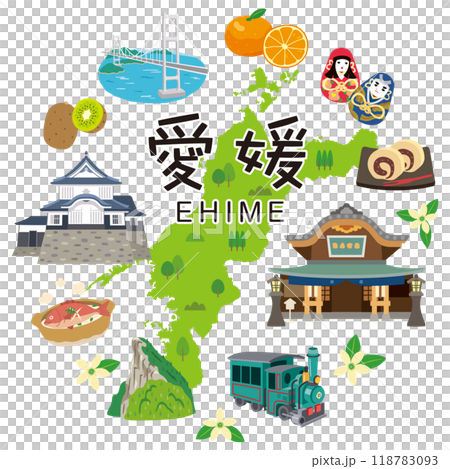 Ehime Prefecture Travel Tourist Attractions Specialties Materials 118783093