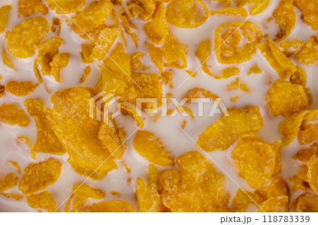 Cereal corn isolated on white background 118783339
