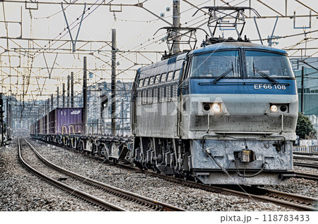 東海道本線の貨物列車 118783433