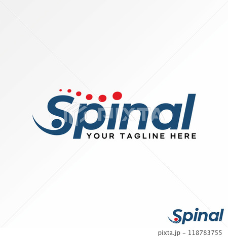 Logo design graphic concept creative abstract premium vector stock initial S body font word Spinal bond. Related to monogram typography health therapy 118783755