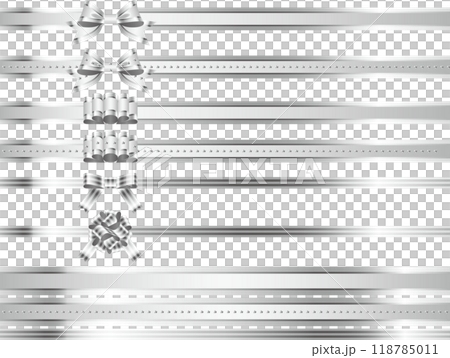 Ribbon, knot variation 2-2 three colors, silver 118785011