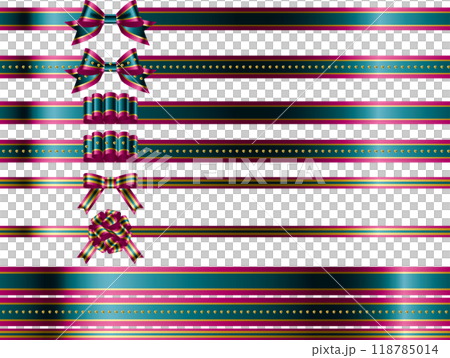 絲帶，打結 Varie 2-12 三色，洋紅色 118785014