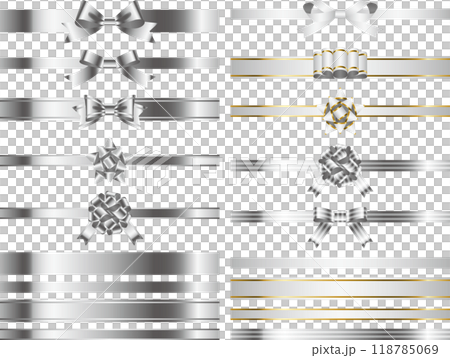 Ribbon, knot variation 1-2 Silver 118785069