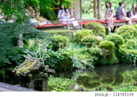 京都市左京区大原来迎院町 三千院(声明発祥の地) 聚碧園(崩家形灯籠) 京都市左京区大原来迎院町 三千院(声明発祥の地) 聚碧園(崩家形灯籠) 118785149