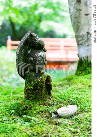 京都市左京区大原来迎院町　三千院（声明発祥の地）　おさな六地蔵 118785218