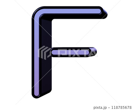 3D rendered illustration. Decorative letter. Custom art font. 3D rendered illustration. Decorative letter. Custom art font. 118785678