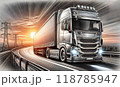 トラックに積んだトラック 118785947