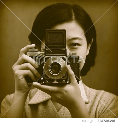 【AI生成】カメラ女子（OLD）V99602 118786396