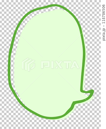Simple handwritten comic speech bubble 118786506