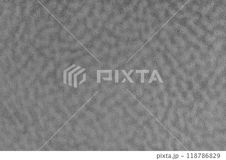 Faux fur texture with wavy effect, fluffy velours gray fabric or cloth, upholstery textile 118786829