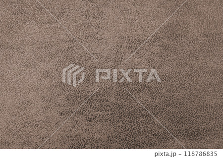 Cloth structure of jacquard brown fabric with abstract shabby texture background closeup, macro 118786835
