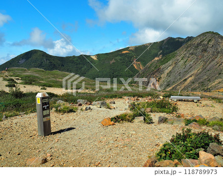 【山の標識】栃木県・那須連山・硫黄鉱山跡(2019年) 【山の標識】栃木県・那須連山・硫黄鉱山跡(2019年) 118789973