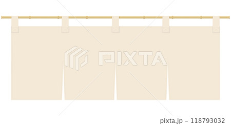 暖簾のイラスト 118793032