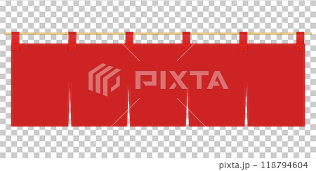 暖簾のイラスト 118794604