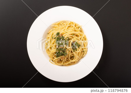 しその実と梅のパスタ（バター醤油） 118794876