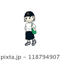 ノームコアの女性 118794907