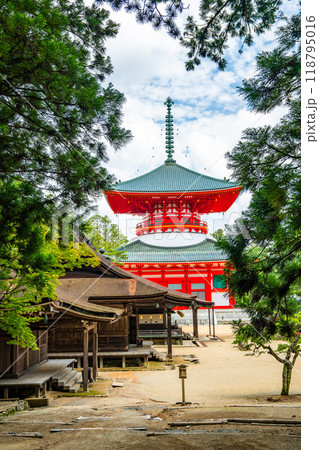Kongobu-ji temple in Koya, Ito District, Wakayama, Japan 118795016