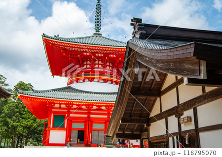 Kongobu-ji temple in Koya, Ito District, Wakayama, Japan Kongobu-ji temple in Koya, Ito District, Wakayama, Japan 118795070