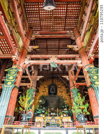 Todai-ji temple in Nara, japan 118795295