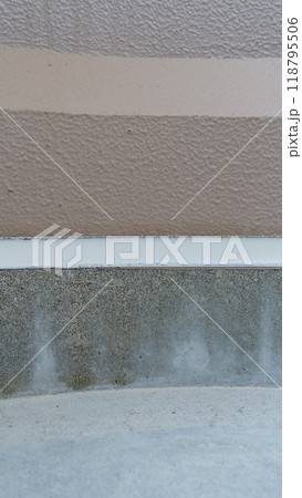 外壁工事|打ち替えた外壁(補修後)のコーキング 外壁工事|打ち替えた外壁(補修後)のコーキング 118795506