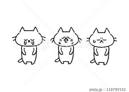 反省する猫のイラスト 118795532