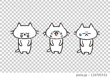 反省する猫のイラスト 118795532