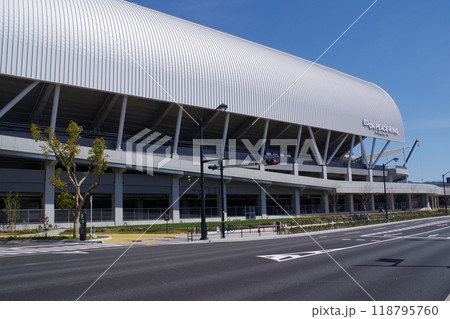 広島サッカースタジアム建物の景色 118795760