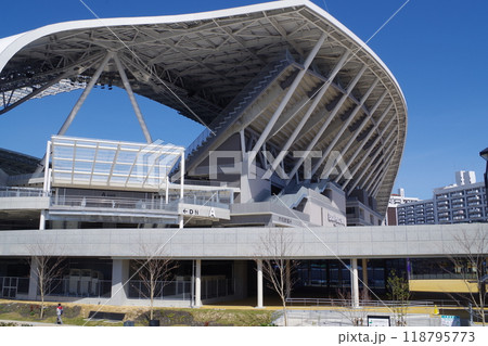 広島サッカースタジアム建物の景色 広島サッカースタジアム建物の景色 118795773