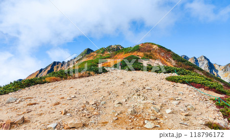 秋の唐松岳登山（丸山～山頂） 118796172
