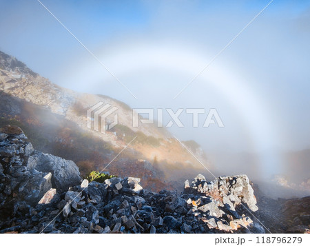 秋の唐松岳登山（ブロッケン現象） 118796279