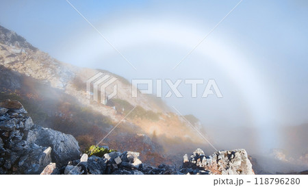 秋の唐松岳登山（ブロッケン現象） 118796280