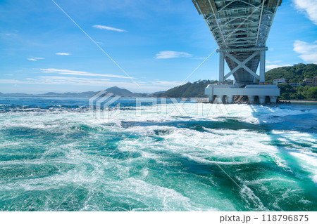鳴門海峡の渦潮。淡路島の観光イメージ。 118796875